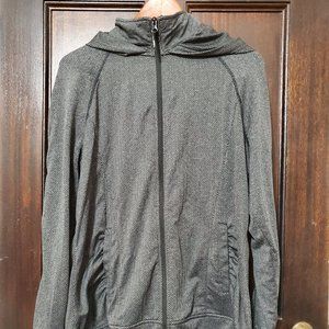 Mondetta Black & Grey Hooded Zip Up Jacket XL
